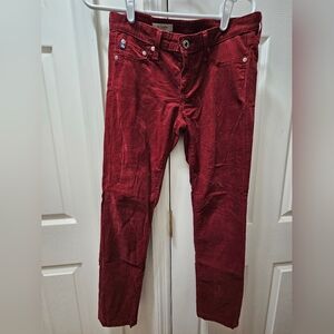 AG Adriano Goldschmied Red Skinny Pants